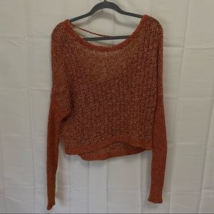Free People oversized knit cropped sweater
